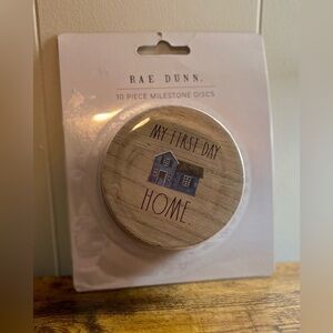 BRAND NEW Rae Dunn 10 Piece Baby Milestone Discs My First Day Home and Holidays